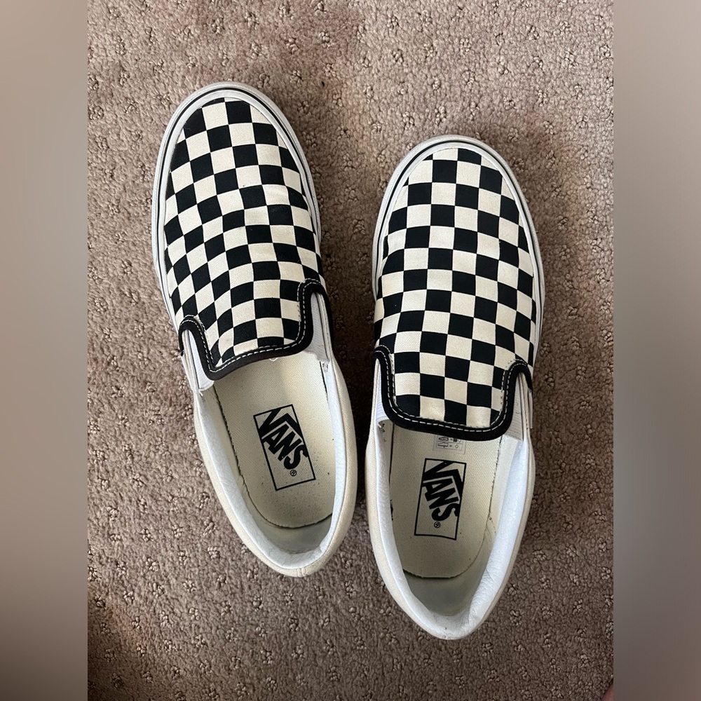 Black and white checkered vans